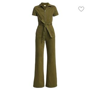 Alice + Olivia Wide Leg Green Jumpsuit Size XS / 26